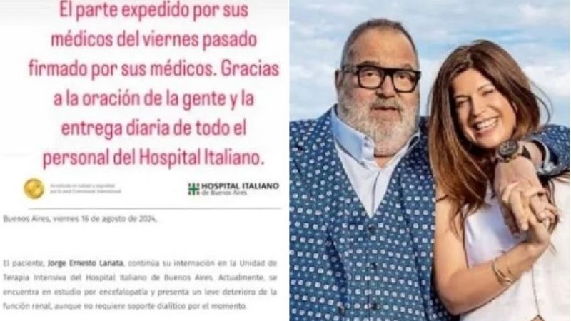 La esposa de Lanata preocupada por la salud del periodista