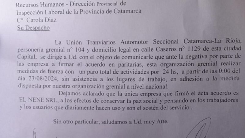 Confirman paro de transporte a partir de la medianoche