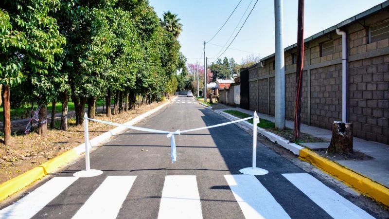 Inauguraron obra de asfaltado en Alijilán