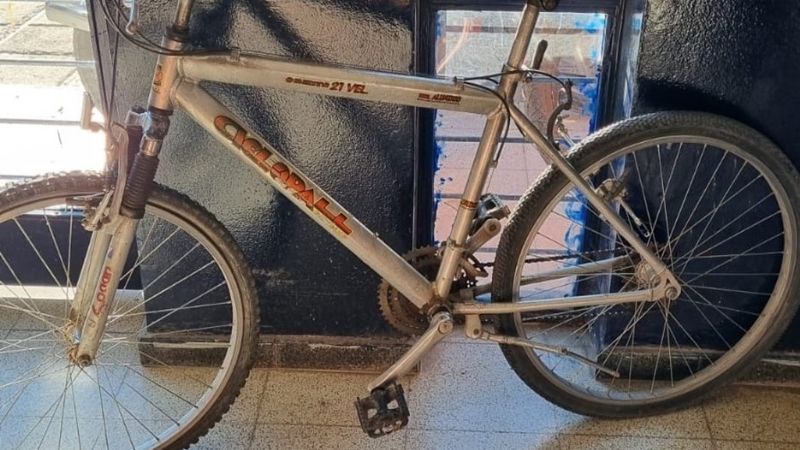 Bicicleta y herramientas robadas y recuperadas