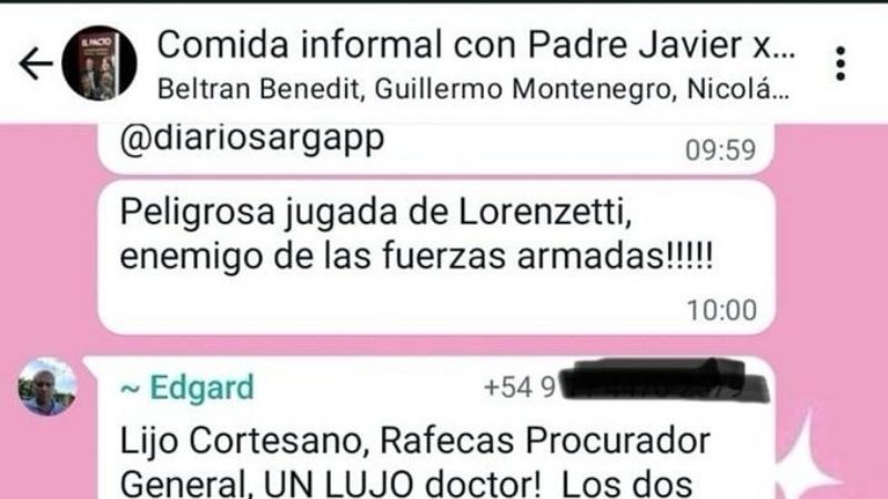 La visita a represores desnudó la interna en LLA
