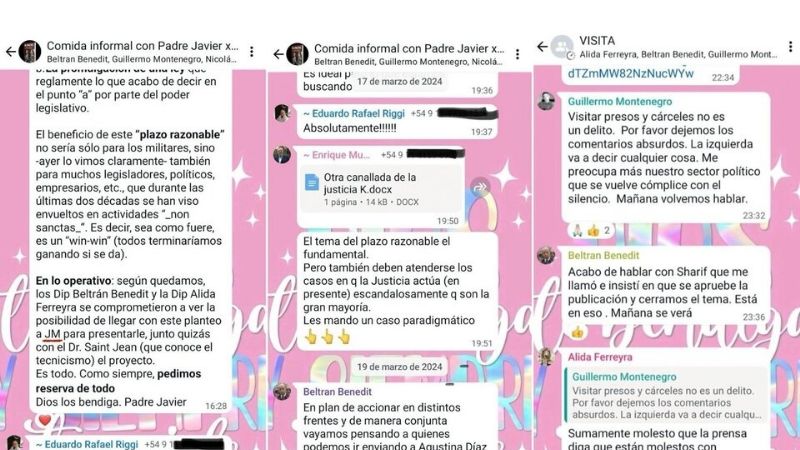 Antes que la echen del LLA, Arrieta “soltó” los chat