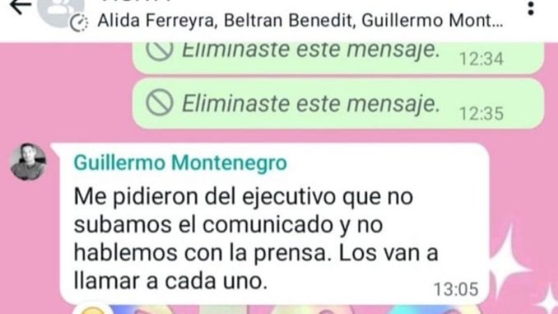 Antes que la echen del LLA, Arrieta “soltó” los chat