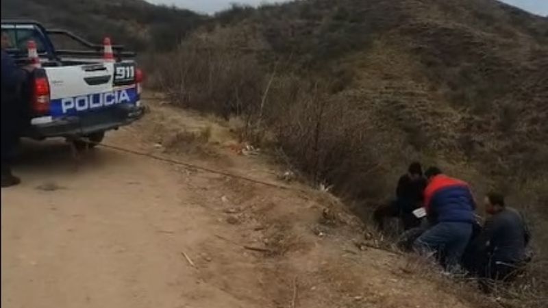 Motociclista desbarrancó en la Ruta 4