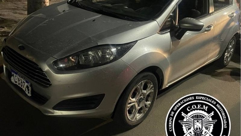 Quiso evadir un control de tránsito