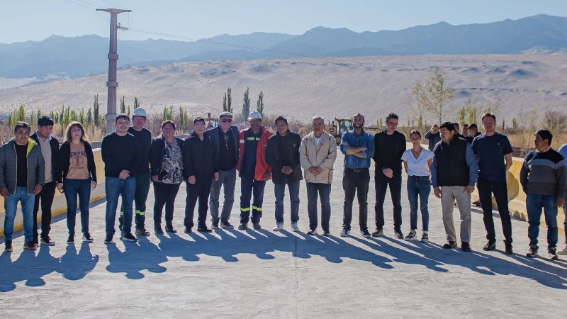El puente de Medanitos en su etapa final