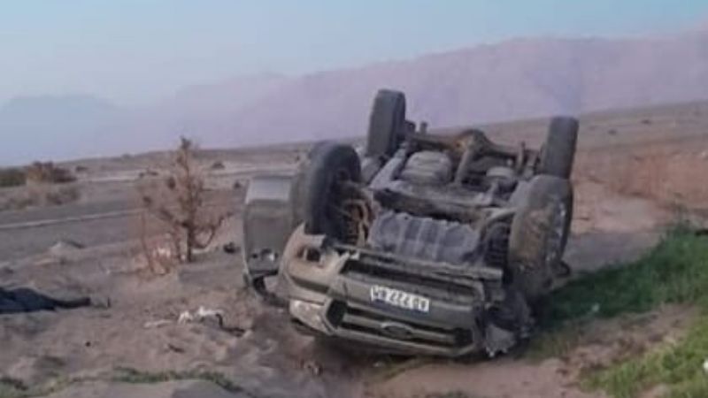 Violento vuelco en Tinogasta
