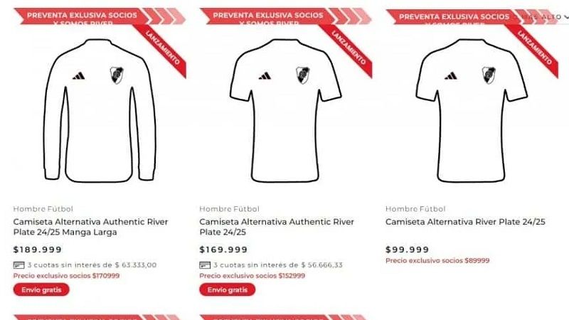 River estrena camiseta alternativa