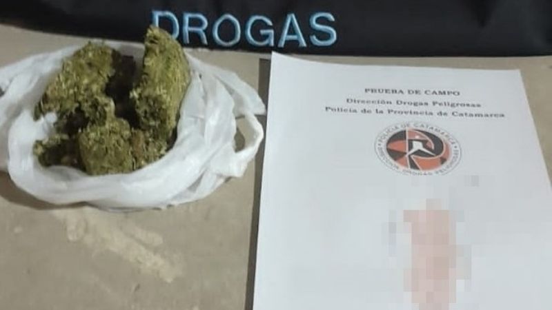 Detienen a dos personas y secuestran droga