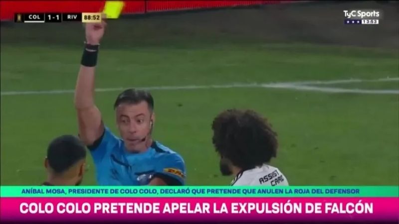Colo-Colo apelaría la expulsión de Falcón