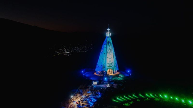 Se inauguró la imponente imagen de la Virgen del Valle