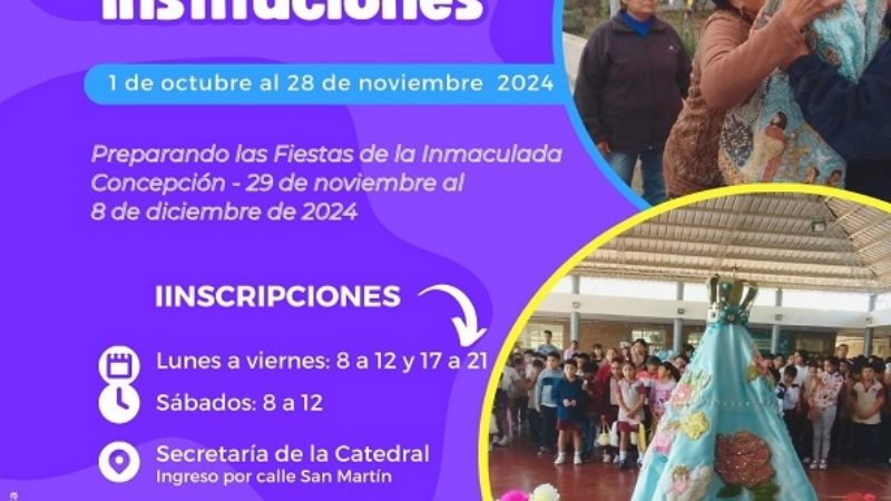 Inscriben para recibir la visita de la Virgen del Valle en instituciones