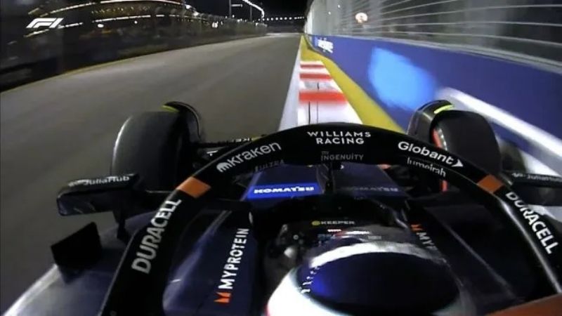 Colapinto larga desde la 6ta. fila en Singapur