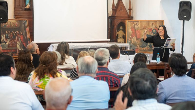 Restauraron obras de arte religioso del siglo XVIII en el oratorio de los Acuña