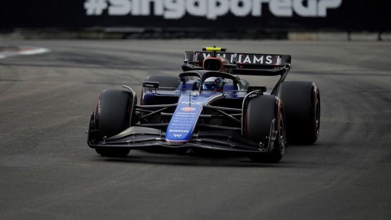 Colapinto ya corre en el GP de Singapur