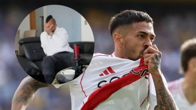 Bronca de Arturo Vidal por la derrota de Boca
