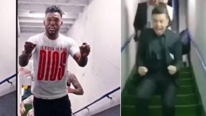 Borja festejó “a lo Gallardo…”