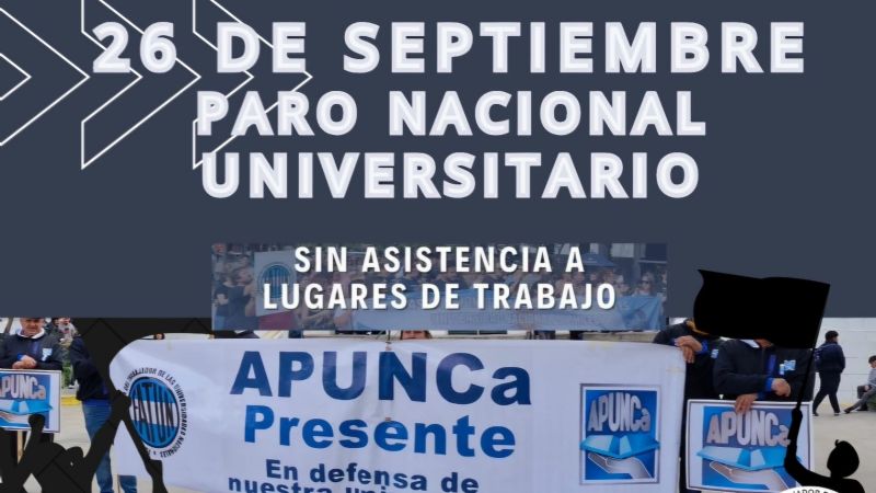 No Docentes Universitarios van a paro nacional