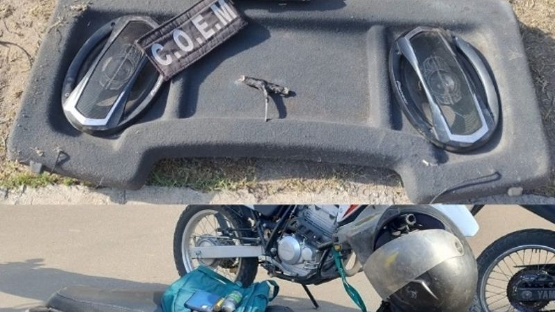 Llevaban elementos robados