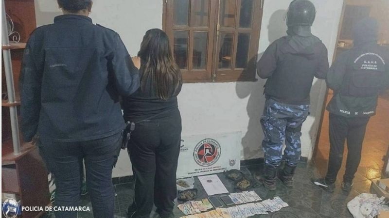 Belén: secuestran droga, moto y dinero en efectivo
