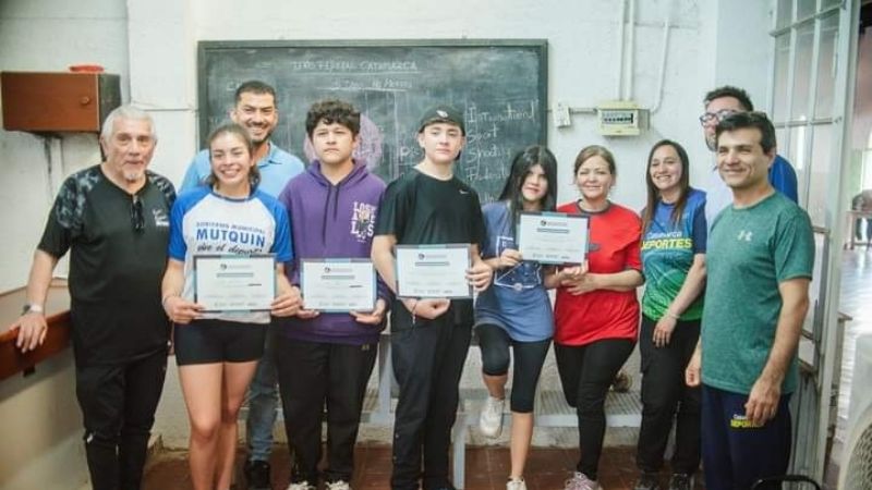Santillán y Luna al Tiro Deportivo de los “Evita”