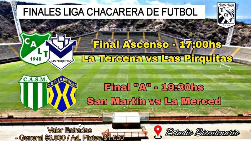 Finales de los “petit” de la Liga Chacarera