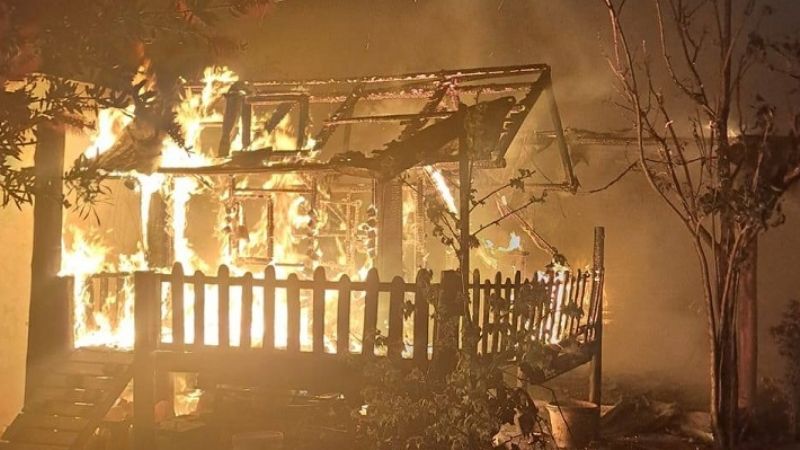 Hacían un asado y se incendió el quincho