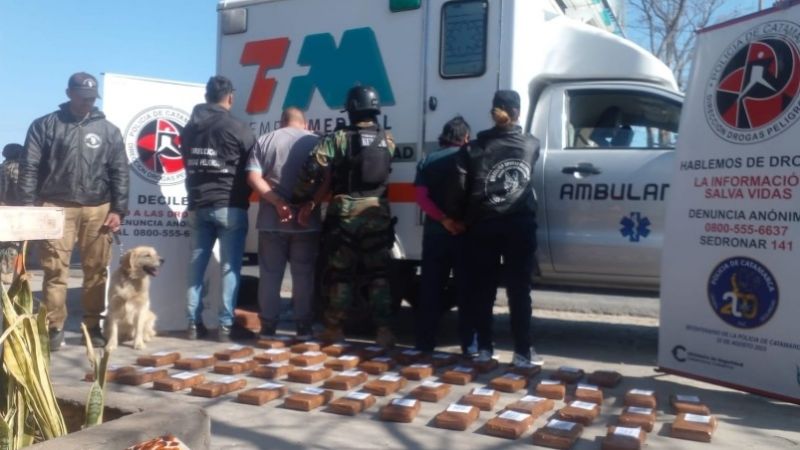 En agosto, la policía secuestró más de 85 kilos de droga