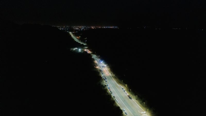 Jalil inauguró obra de iluminación en el ingreso a Belén