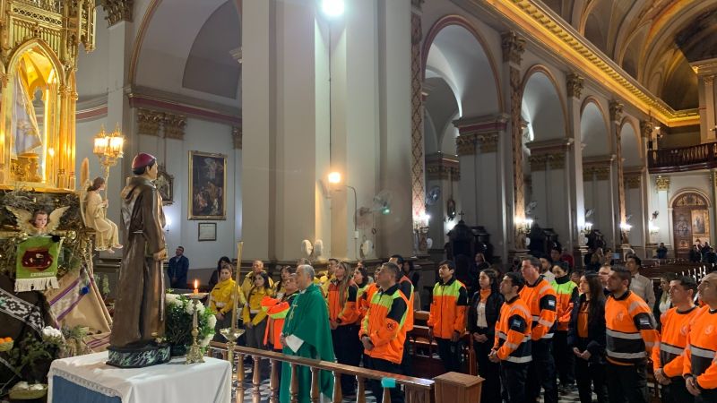 Homenaje de las Fuerzas de Seguridad a la Virgen 