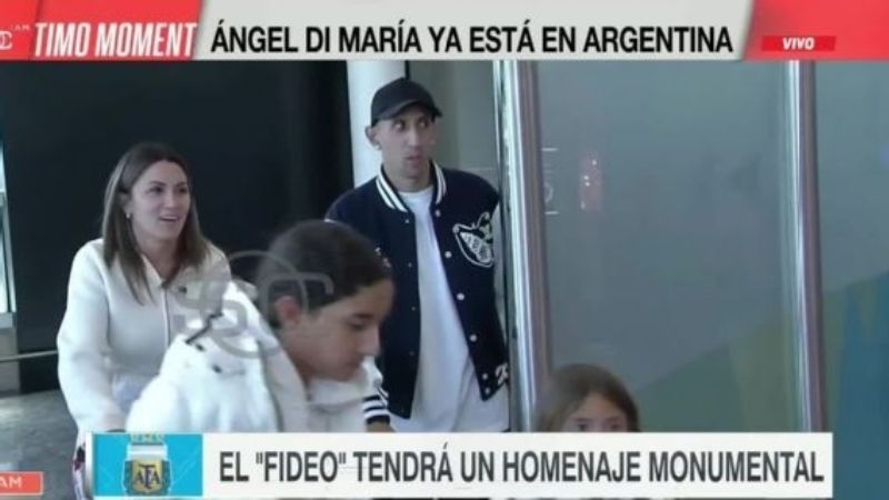 Di María: "Vine a disfrutar con mis amigos"