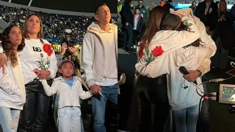 Emotivo homenaje a “Fideo” Di María