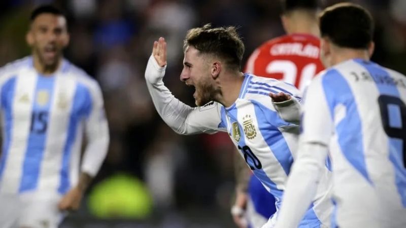 Argentina se regaló una goleada 3-0 ante Chile