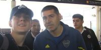 EL PRESIDENTE de Boca, Juan Román Riquelma, encabezó la delegación que viajó para jugar el partido ante Talleres, por la Copa Argentina. 