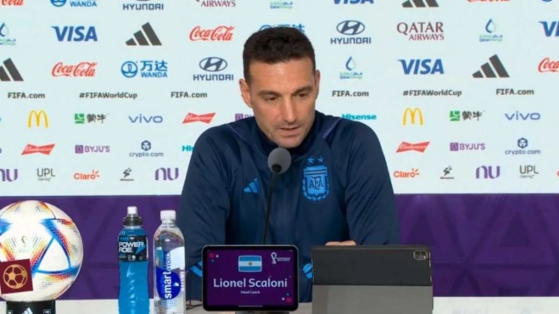 Scaloni: “Jugamos bien, la noche fue muy buena”
