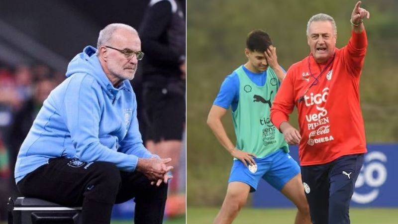 Uruguay de Bielsa ante Paraguay de Alfaro