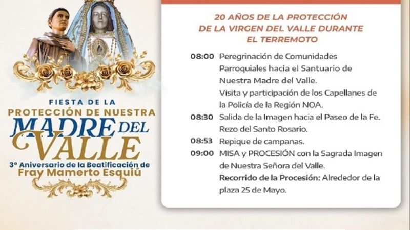 Dispositivo por la Fiesta de la Protección de la Virgen del Valle