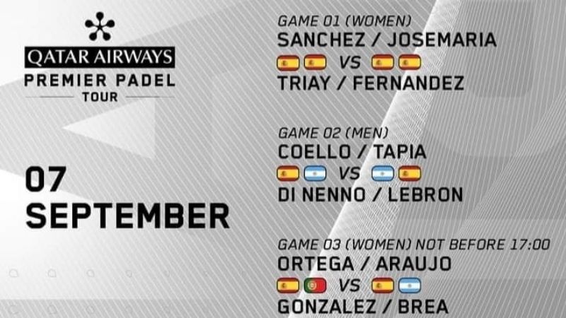 Tapia juega semis de Madrid; acá, 1ra Fecha del ProPadel