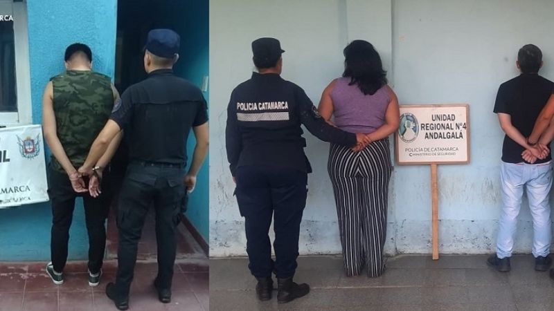 Arrestados en Belén y Andalgalá