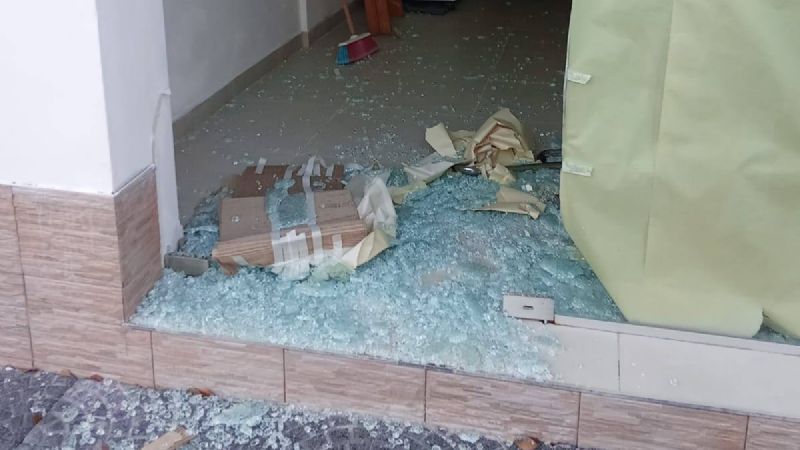 Los revienta vidrieras atacaron en La Galindez