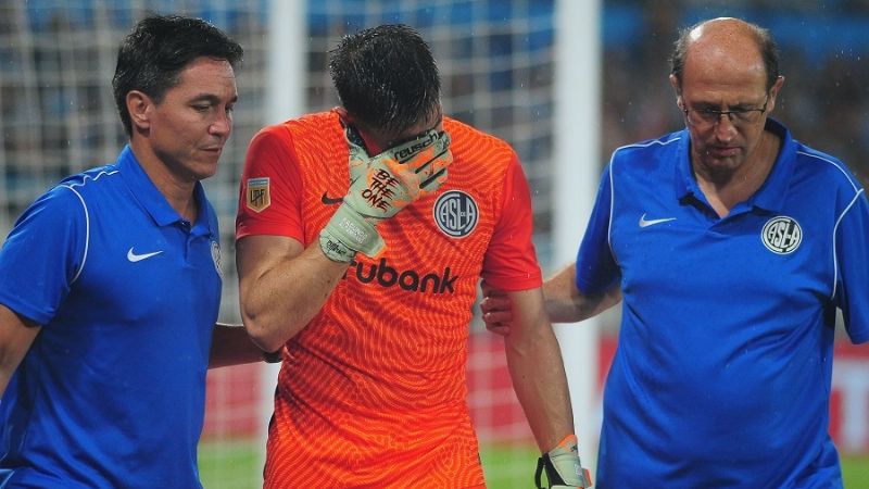 “Mal de arquero” en San Lorenzo; se fracturó Altamirano