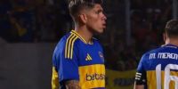 EL CHILENO Carlos Palacios deutando con la camiseta de Boca, en el amistoso con Juventude de Brasil. 