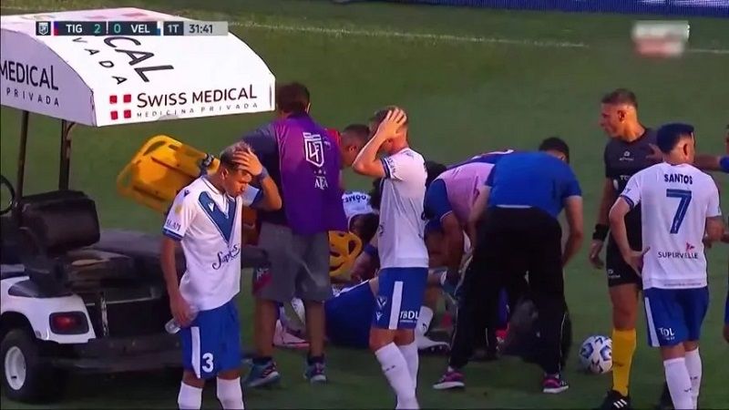 Durísima fractura para Joaquín García en Vélez