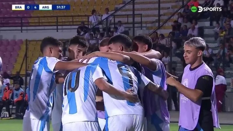 Paliza de Argentina 6-0 a Brasil
