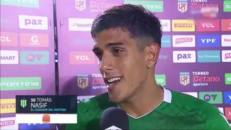 Nasif, el pibe de River, que disfruta Banfield