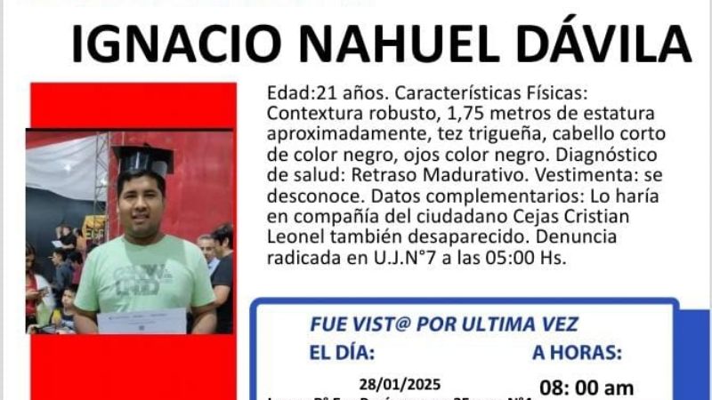 Buscan a dos jóvenes desaparecidos