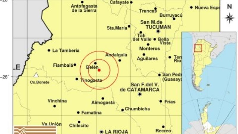 Catamarca se mueve: tres temblores en las últimas horas