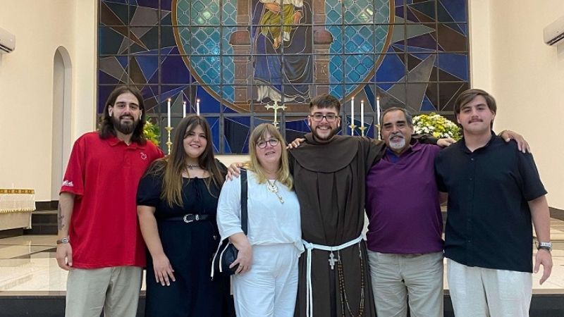 Catamarqueño hizo los votos como franciscano