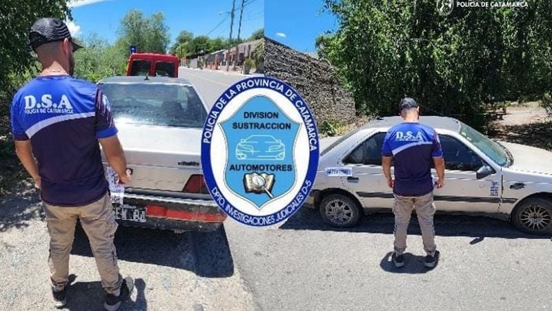 Secuestran un auto robado