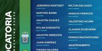 LA LISTA de convocados por Placente, para la Selección Argentina Sub 20, a Venezuela 2024.